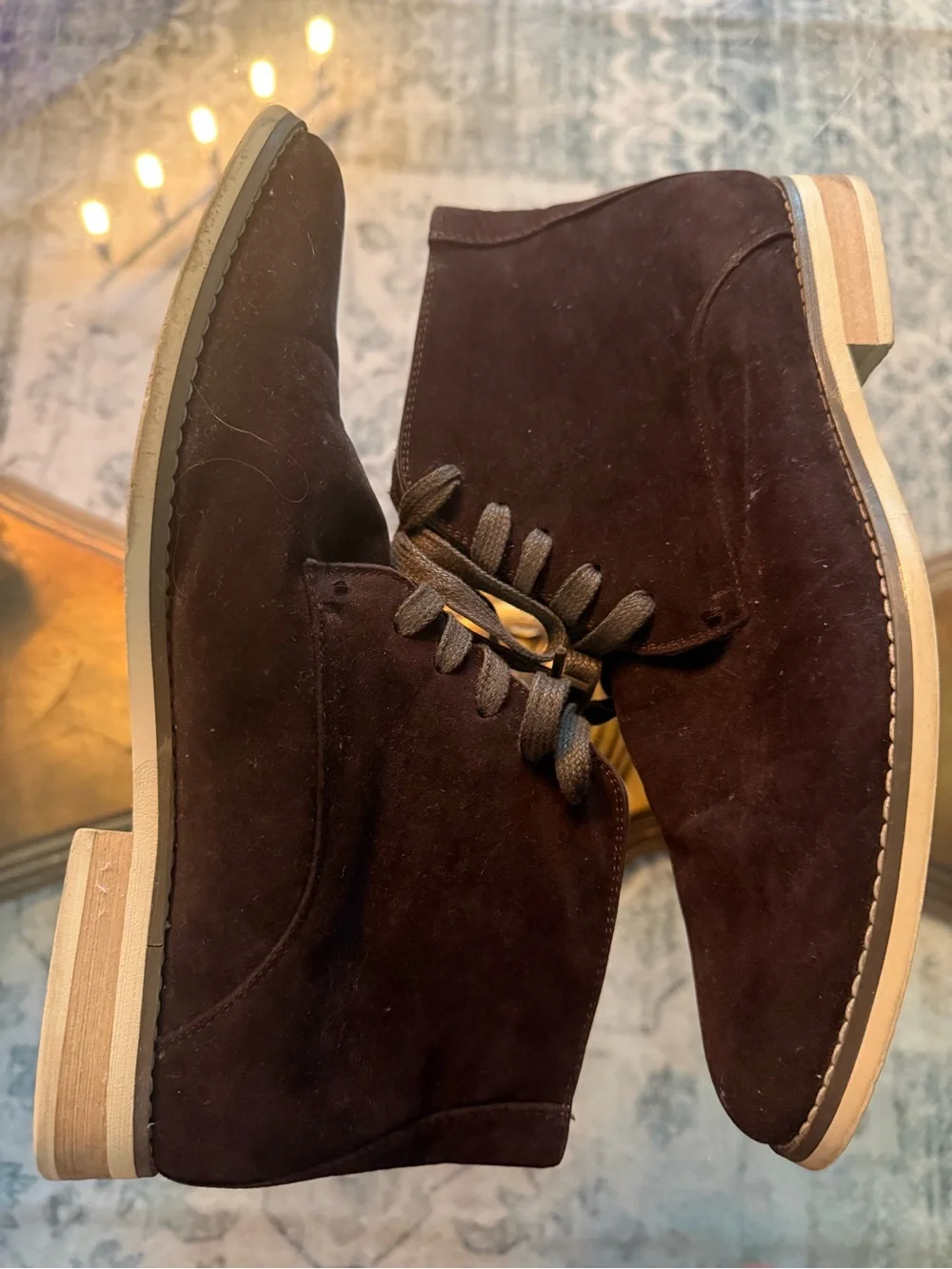 Men's Suede Chukka Boots in Dark Brown Classic Menswear Dark Academia 9